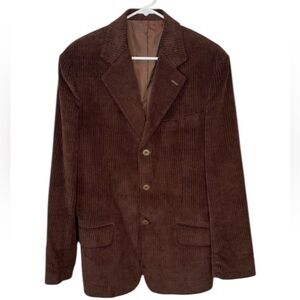 Martin Gordon Men’s Brown Corduroy Blazer Size M